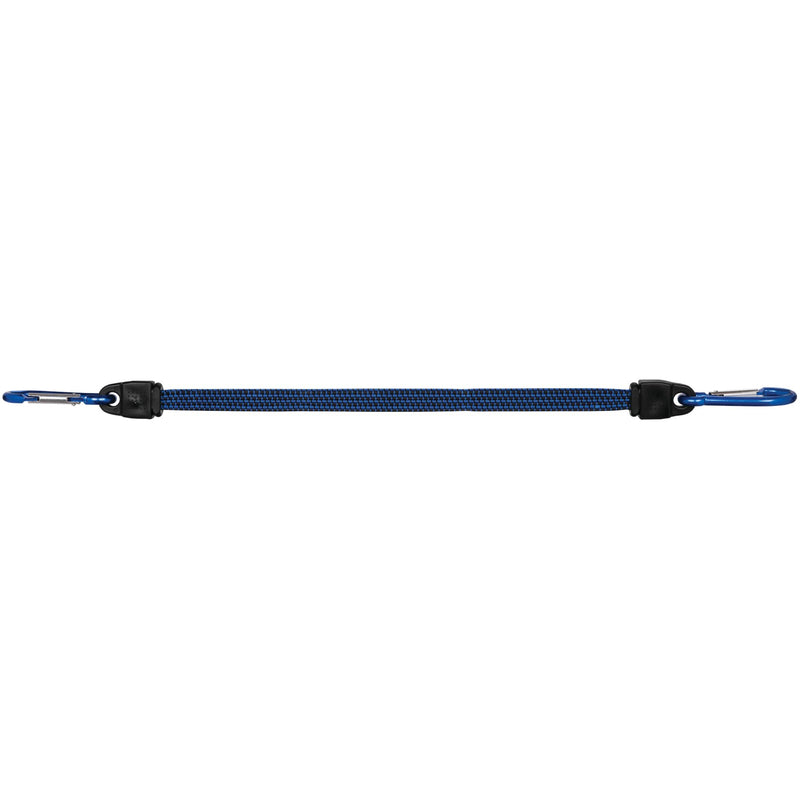 W1451 Performance Tool 12-Inch Flat Bungee w/ Carabiner - Heavy Duty and Secure Strapping for Tarpaulins, Camping Gear, Luggage, and More