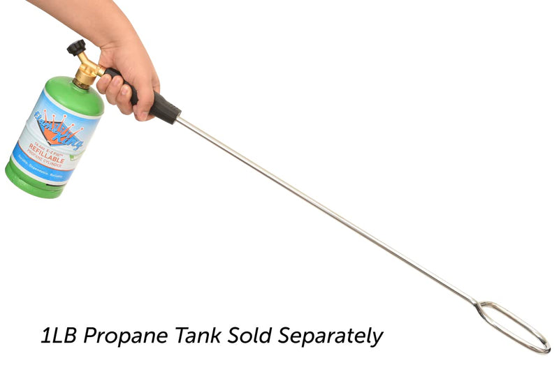 Flame King Fire Starter Torch Propane works with 1lb Tanks for Firepits, Charcoal Grills, Wood Oven