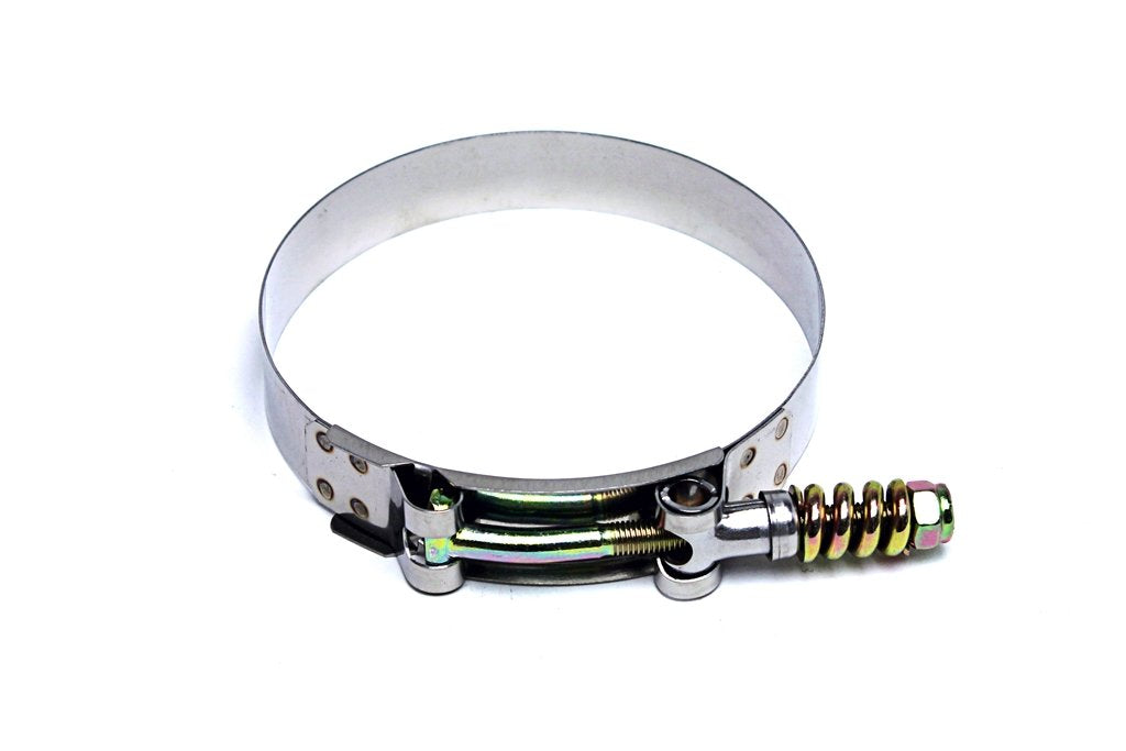 HPS Performance T-Bolt Clamp Spring Loaded SLTC-325 Polish 3.27"-3.58" (83mm-91mm)