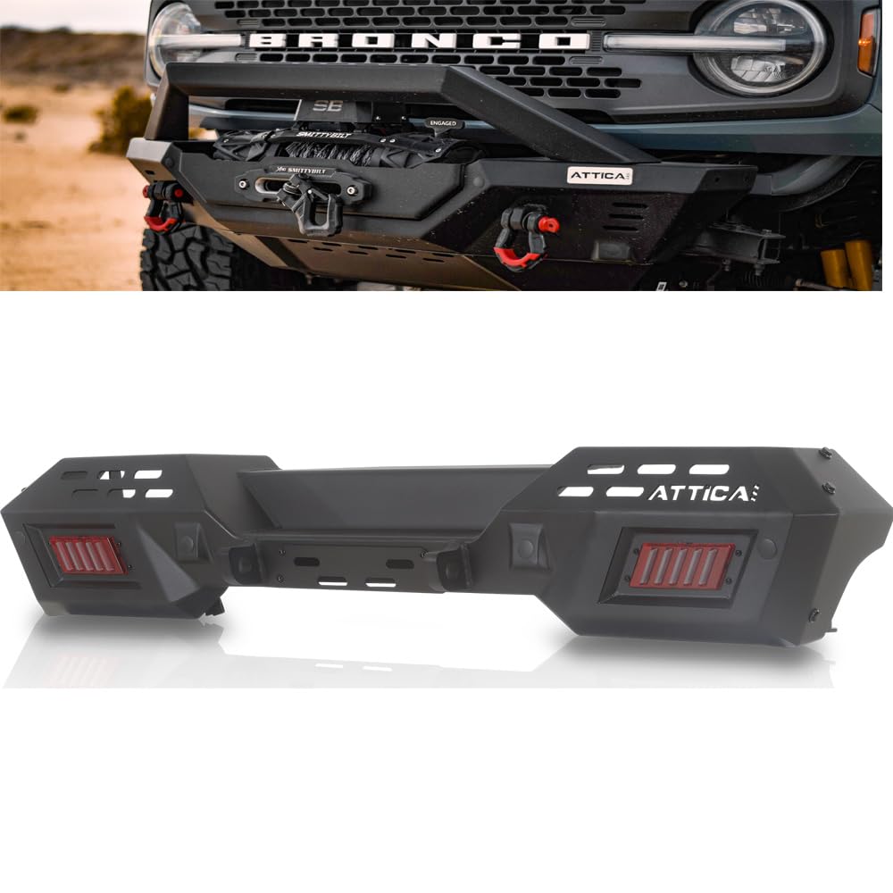 Ford Bronco (2021-2023) - Cobra Tek Attica4x4 Rear Bumper | Modular-style Black Powder Coated | Terra Series