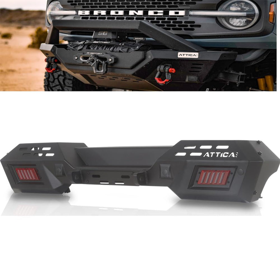 Ford Bronco (2021-2023) - Cobra Tek Attica4x4 Rear Bumper | Modular-style Black Powder Coated | Terra Series