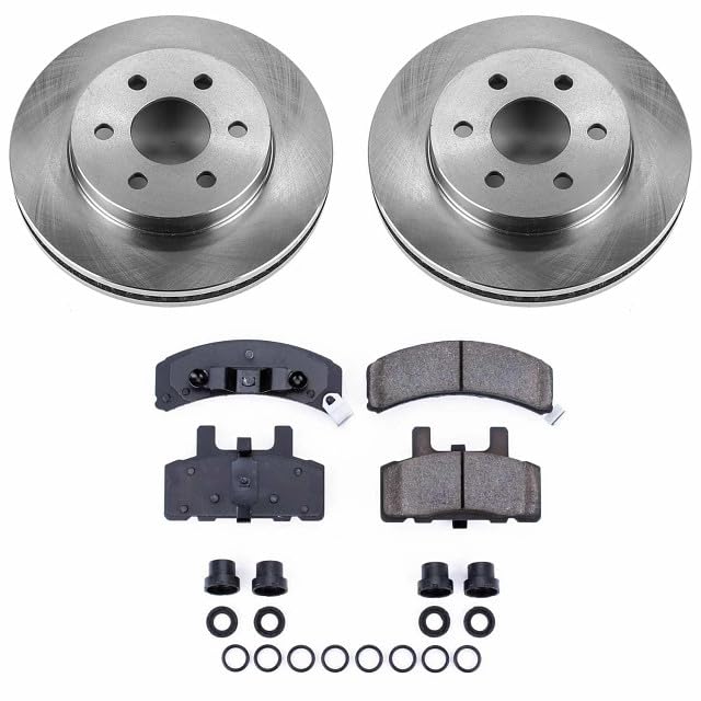 Power Stop KOE4870 Front Replacement Brake Kit-OE Brake Rotors & Ceramic Brake Pads For Cadillac DeVille 1997-1999 [Model Specific]