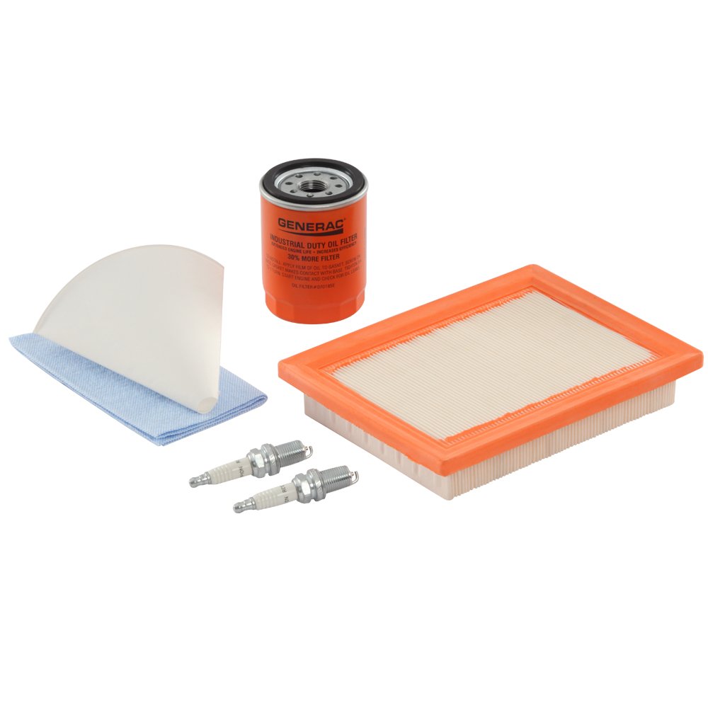 Maintenance Kit Generac 6483 for 10kW 533cc Standby Generators – Includes Air Filter, Oil Filter, Spark Plugs & More – Scheduled Service Kit for Home Backup Power Systems
