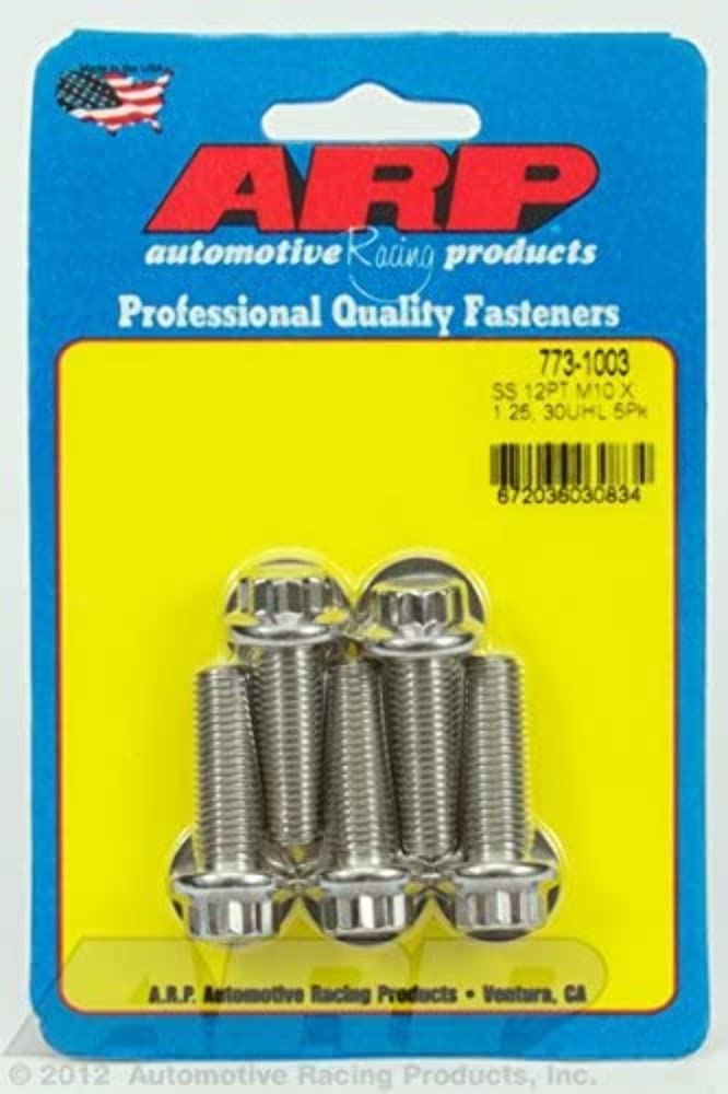 M10 x 1.25 x 30 ARP 12pt SS Bolts (5/pkg)