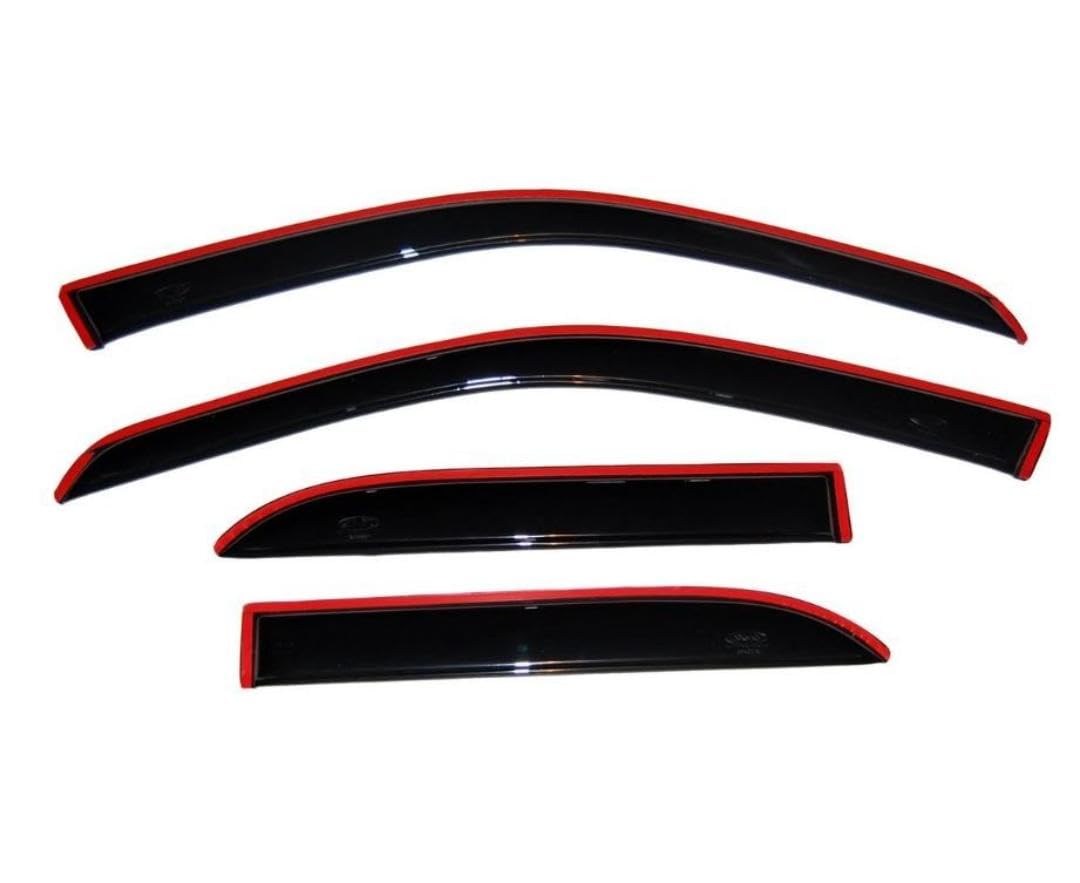 In-Channel Auto Ventshade [AVS] Rain Guards for 2007 - 2010 Jeep Compass | Window Vent Visors, 4 pcs. - Smoke | 194330