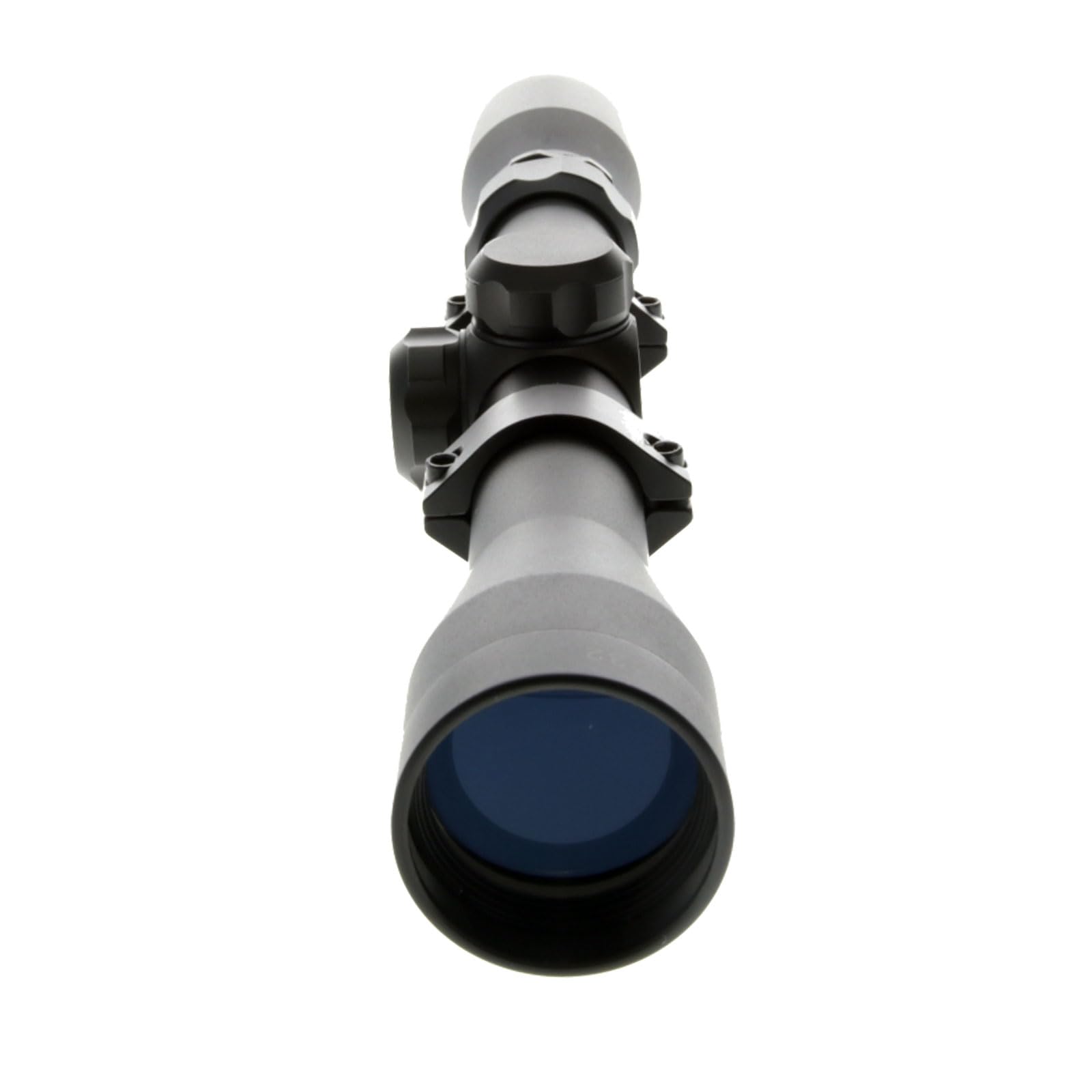 BUCKLINE TRUGLO Tactical Hunting Shooting Durable Waterproof Fogproof 1" Aluminum Tube Riflescope with 3/8" Rimfire Dovetail Mount Rings & Elastic Lens Covers Included, 3-9 x 32mm, Duplex BDC Reticle