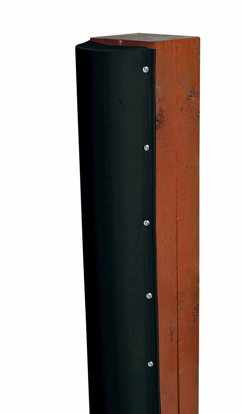 DE1020BF Dock Edge + PVC Piling Bumper (Black, 6-Feet)