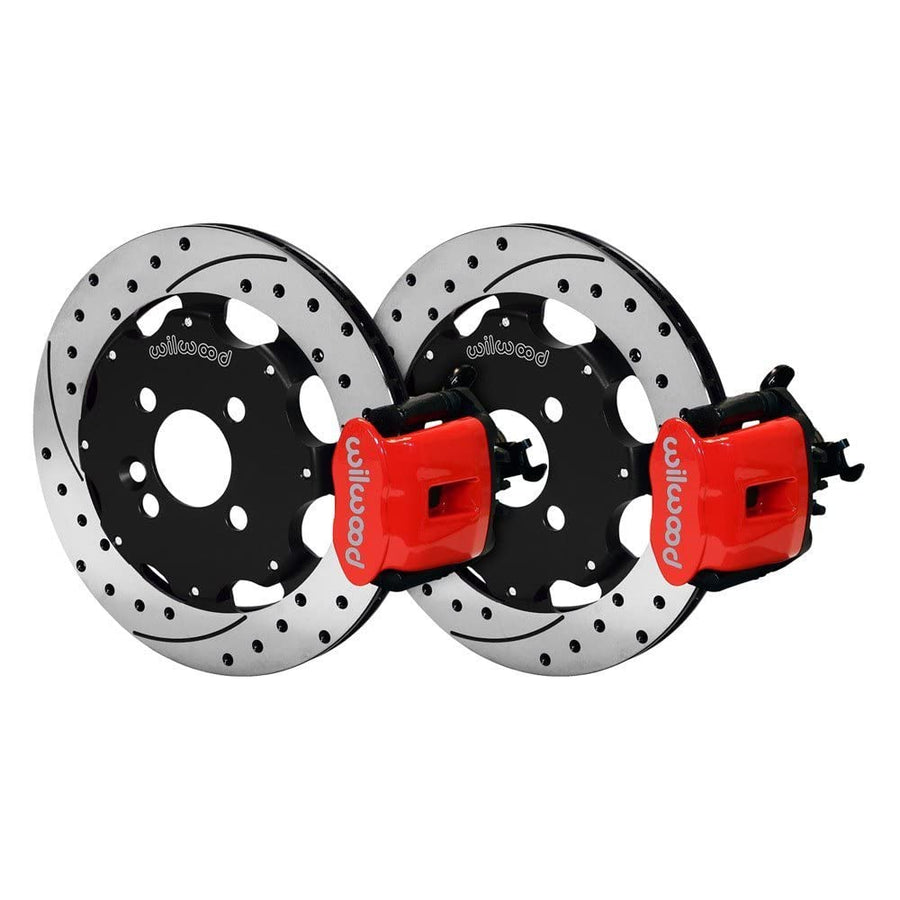 CPB Rear Kit, WILWOOD 140-10885-DR 11.75", Drilled, Red Compatible with Mini Cooper