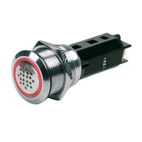 12v Marinco Buzzer W/warning Light - Red