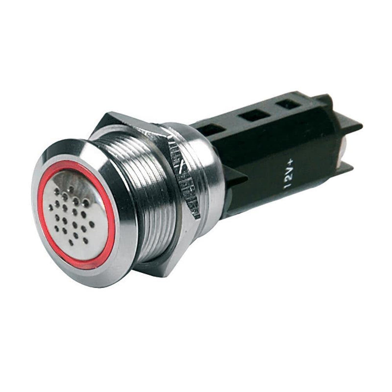 12v Marinco Buzzer W/warning Light - Red