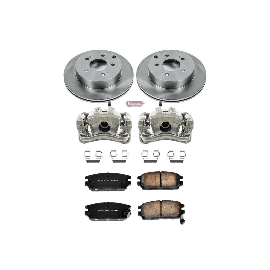 Power Stop KCOE3079 1-Click OE Replacement Brake Kit with Calipers For Mitsubishi Eclipse 2006-2012, Mitsubishi Galant 2007-2009 [Model Specific]