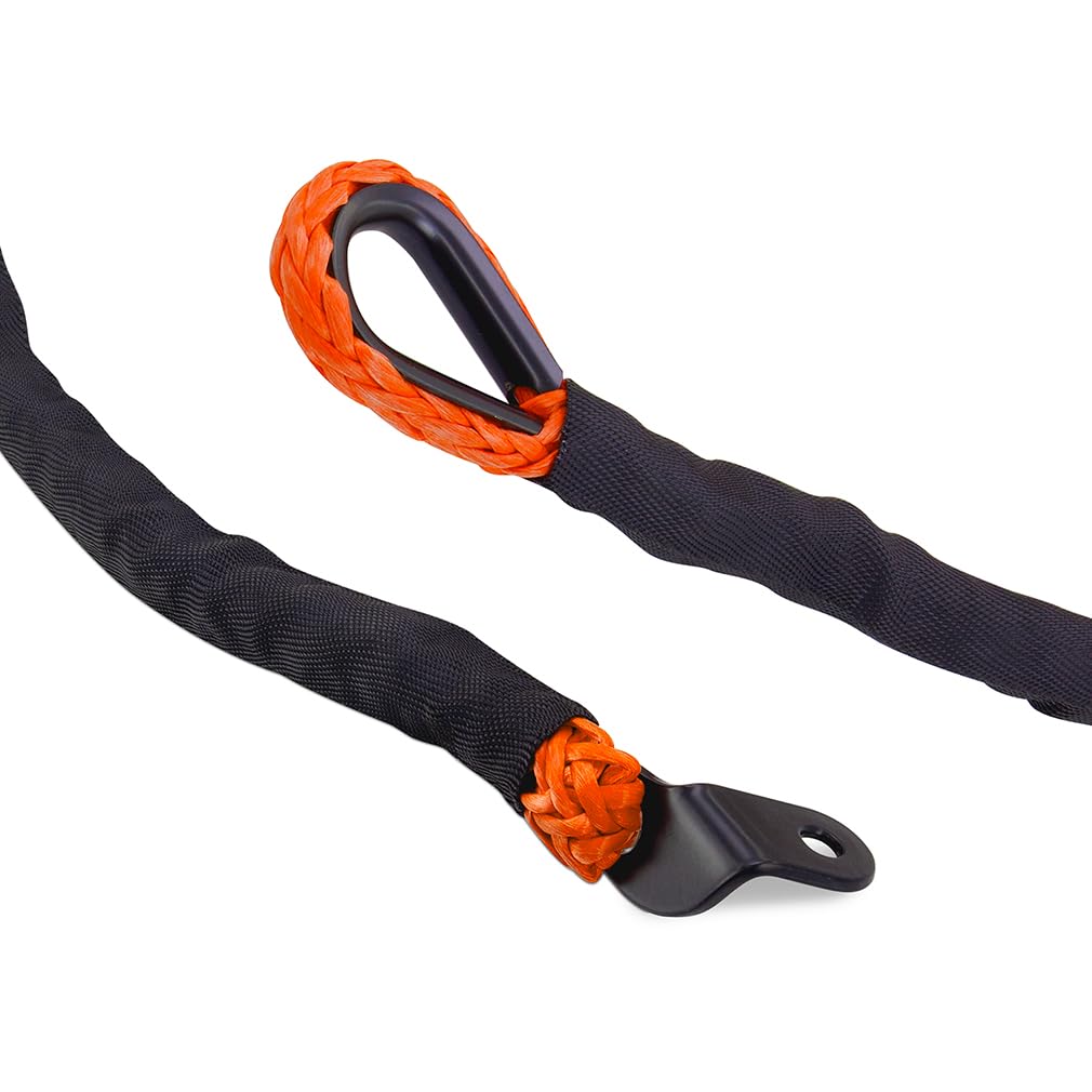 Off-Road Borne Replacement Synthetic Winch Rope 3/8" x 85ft Orange