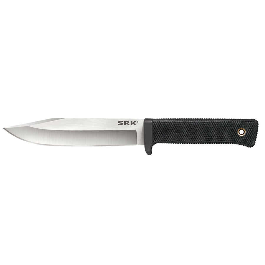 6" COLD STEEL SRK CPM 3V Clip Point Razor-Sharp Blade 4.75" Durable Kray-Ex Handle Tactical Fixed Blade Knife w/Secure-Ex Sheath
