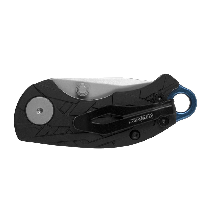Kershaw Folding Aftereffect Pocket Knife, 1.7-Inch Blade with Manual Opening, Inset Liner Lock (1180), Black