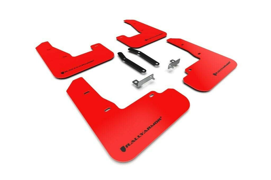 Rally Armor UR Red Mud Flap with Black Logo FITS 2019+ Hyundai Elantra N Line MF59-UR-RD/BLK