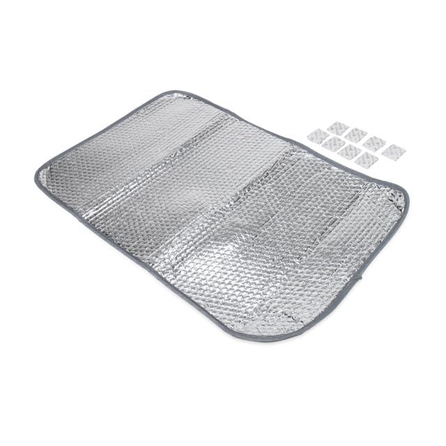 Camco SunShield 45167 Reflective Door Window Cover | Helps Protect Your RV from Harmful UV Rays and Regulates RV Temperature | 16" (L) x 25" (W)