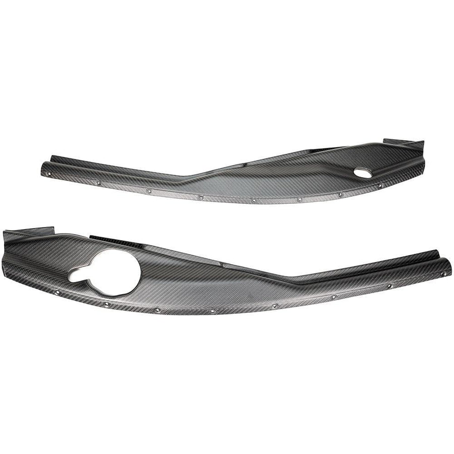 Infiniti Q50 Red Alpha AMS Performance Matte Carbon Fender Trim Set