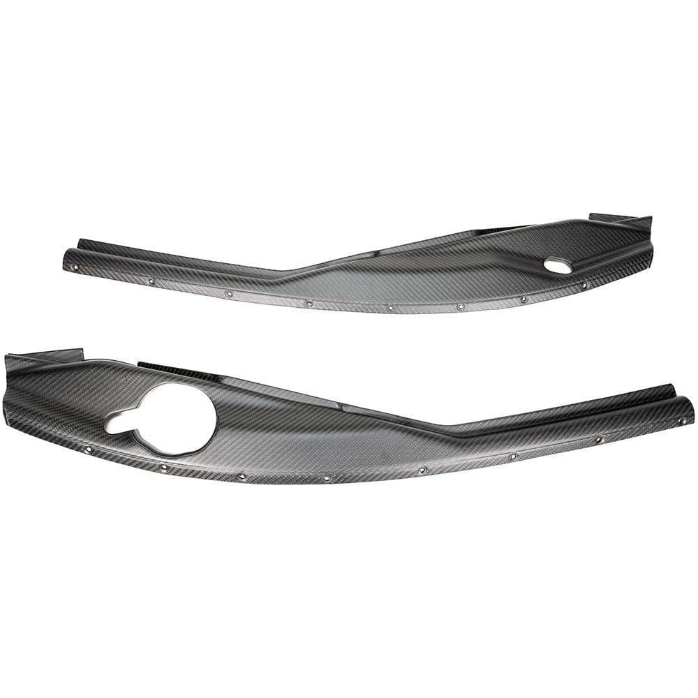 Infiniti Q50 Red Alpha AMS Performance Matte Carbon Fender Trim Set