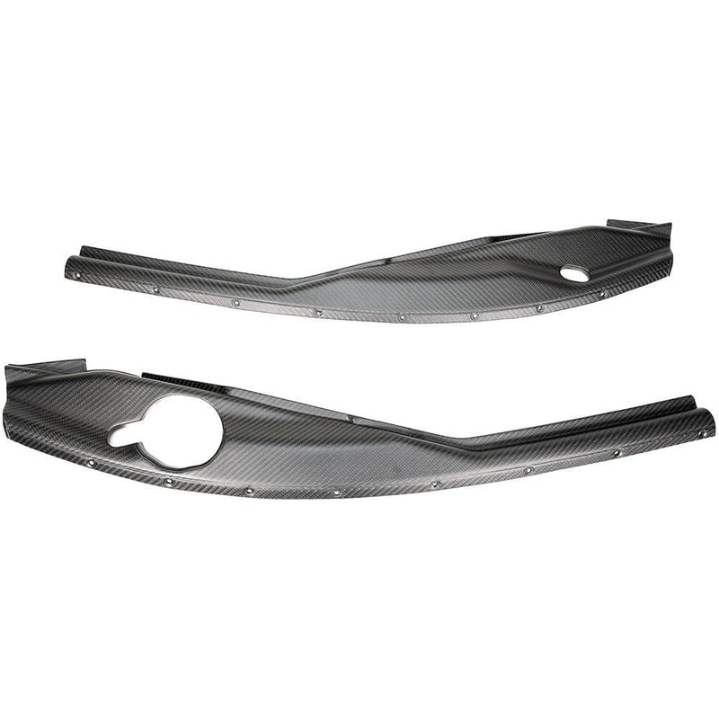 Infiniti Q50 Red Alpha AMS Performance Matte Carbon Fender Trim Set