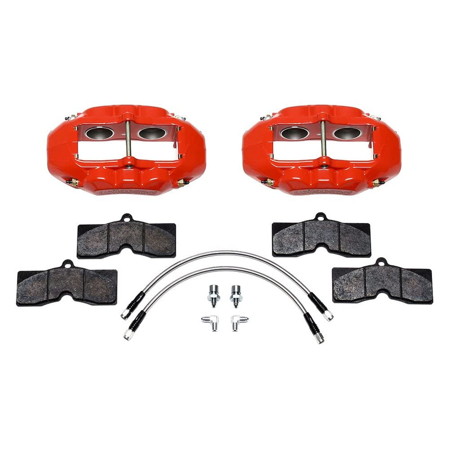 Red D8-4 Front Caliper Kit