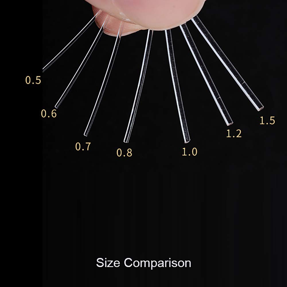 109 Yards JEWELEADER Clear Crystal Elastic Thread 0.7mm Stretch String Cord Crafting DIY Thread for Bracelets Gemstone Jewelry Making Beading Craft Sewing