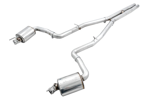Dodge Challenger AWE Tuning 2015+ 6.4L/6.2L Non-Resonated Touring Edition Exhaust - Use Stock Tips