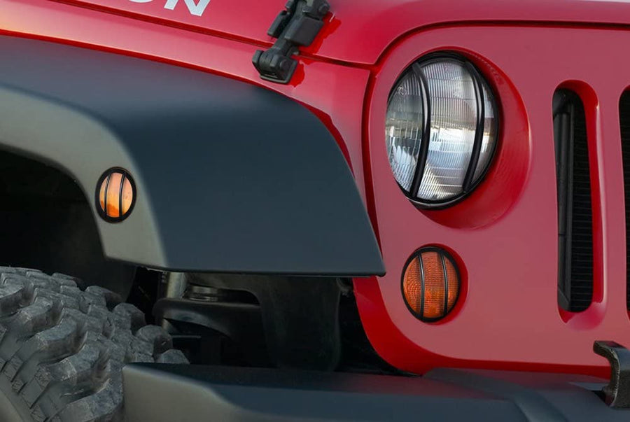 Headlight and Marker Cover Set Kentrol for 2007-2018 JK