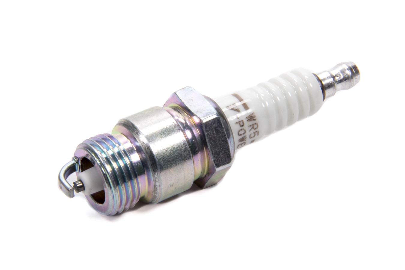 NGK Spark Plug, 18 mm Thread, NGK V-Power, 0.460 in Reach, Tapered Seat, Stock Number 2438, Resistor, Each
