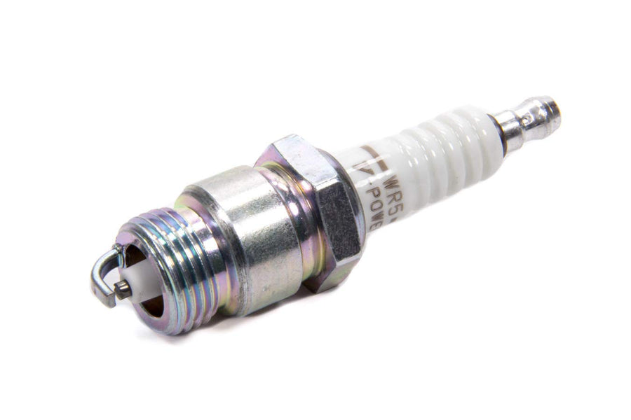 NGK Spark Plug, 18 mm Thread, NGK V-Power, 0.460 in Reach, Tapered Seat, Stock Number 2438, Resistor, Each