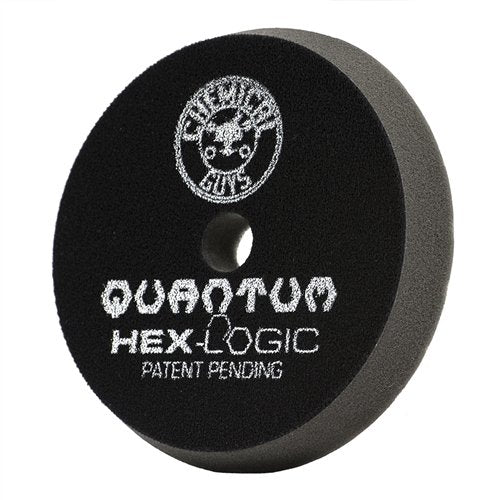 Chemical Guys Hex-Logic BUFX116HEX6 Quantum Finishing Pad, Black (6.5 Inch Pad Made for 6 Inch Backing Plates)