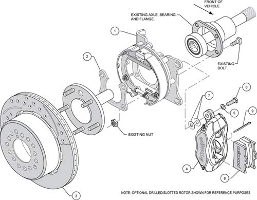 P/S FDLI Park Brake Kit, Red