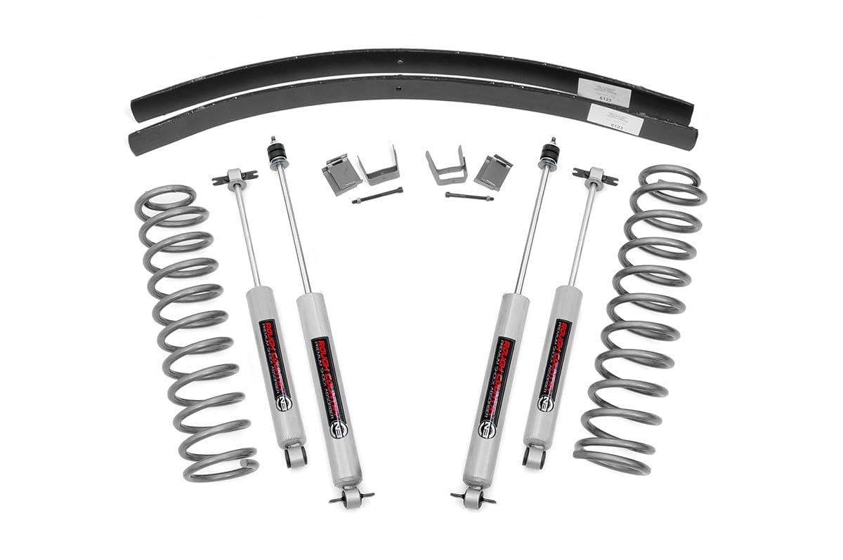 3" Lift Kit Rough Country for 1984-2001 Jeep Cherokee XJ 2WD/4WD - 670N2