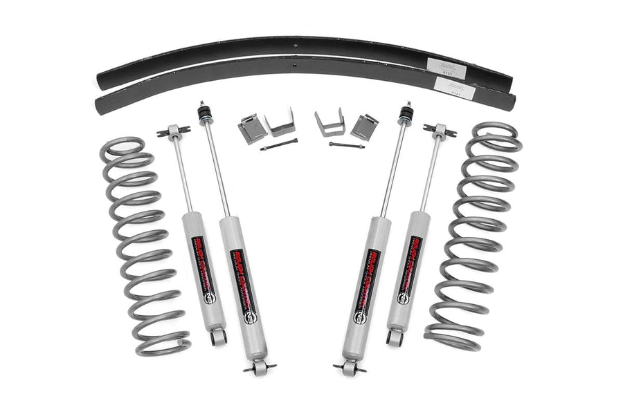 3" Lift Kit Rough Country for 1984-2001 Jeep Cherokee XJ 2WD/4WD - 670N2