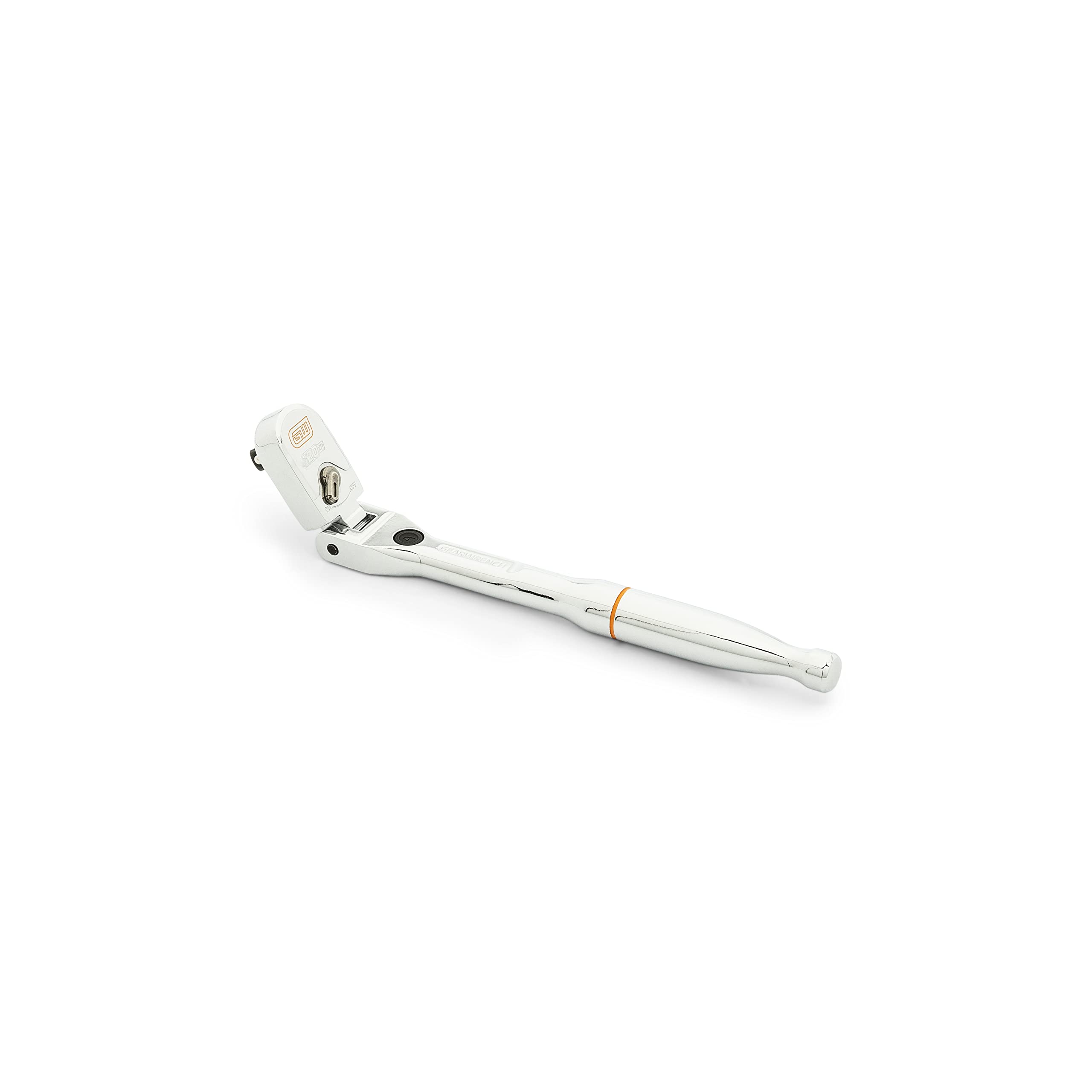 120XP GEARWRENCH 1/4" Drive Locking Flex Head Ratchet with Full Polish Grip - 81054