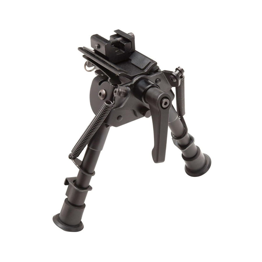TRUGLO All-Metal Tac Pod Adjustable Lightweight Versatile Durable Portable Rifle Bipod for Bench or Prone Shooting - Pivoting Base, 6-9 in. Leg Length
