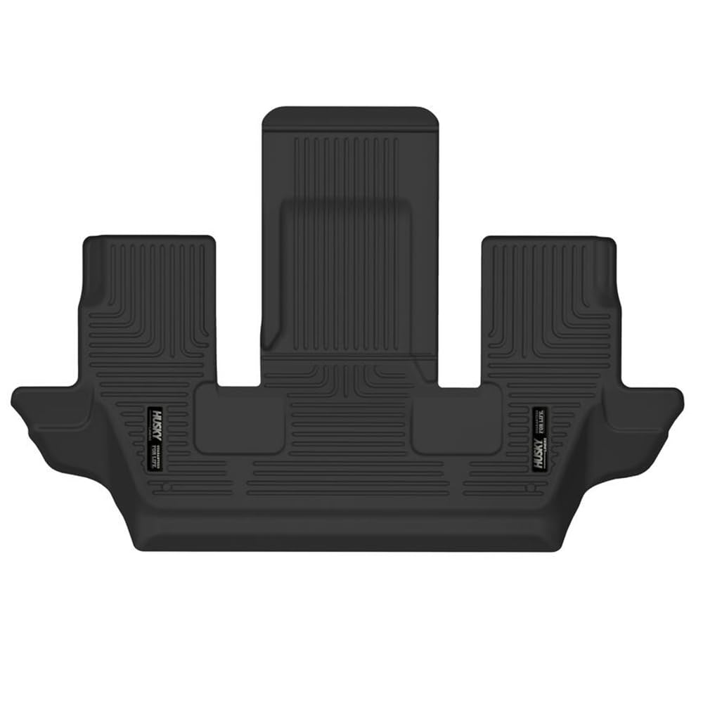 Weatherbeater Husky Liners Floor Mats | Fits 2021-2025 Jeep Grand Cherokee L w/2nd Row Bucket Seats | 3rd Row, 1-pc Black - 14191