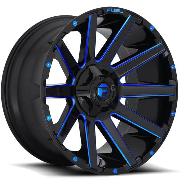 FUEL OFF-ROAD 20X10 D644 CONTRA 5X4.5/5.0, 4.79, 18mm GLOSS BLACK BLUE TINTED CLEAR - D64420002647