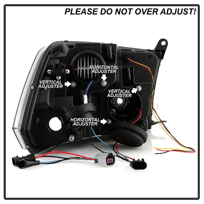 Headlights Spyder Platinum (PRO-YD-DR09PL-SB-BK)