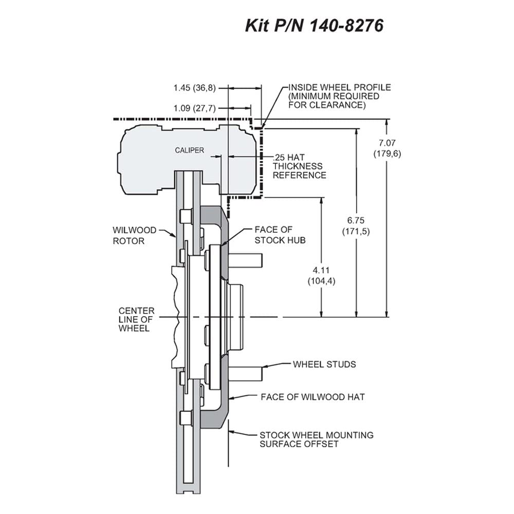 12.19" DPR-DS Front Kit, Drilled