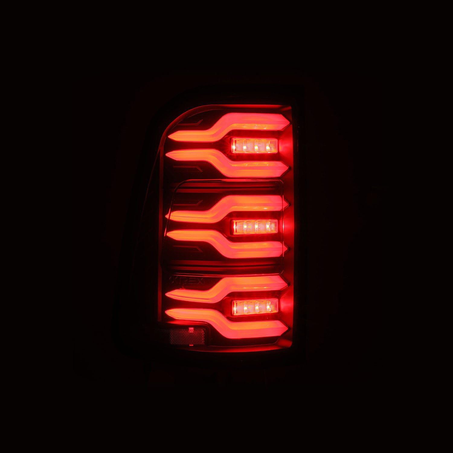 AlphaRex USA 19-21 Dodge Ram 1500 Luxx-Series LED Tail Lights Black w/Activ Light/Seq Signal