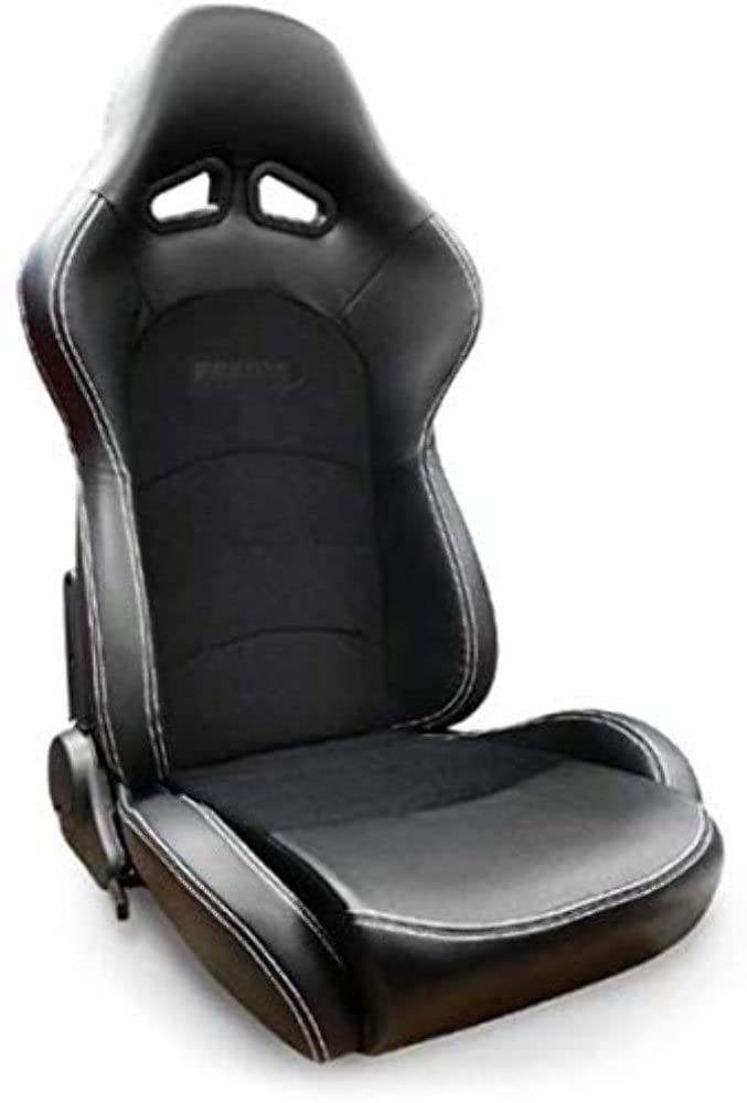 Black Vinyl Trim, Black Velour Center Racing Evolution Recliner Right Seat ProCar by Scat 80-1616-71R