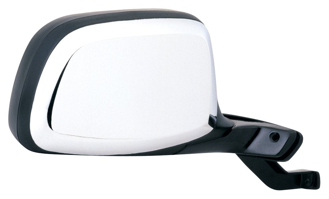 Fit System Mirror Passenger Side for Bronco, F150, F250, F350 HD, Black/Chrome, Foldaway, Paddle Design, Manual