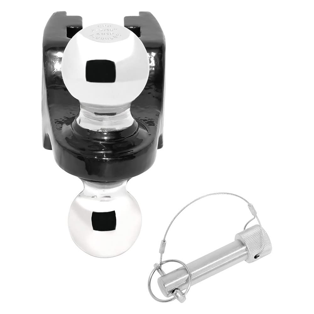 Trailer Hitch DrawTite 63076 Accessory, Adjustable Dual-Ball, 14,000 lbs. Capacity, Black