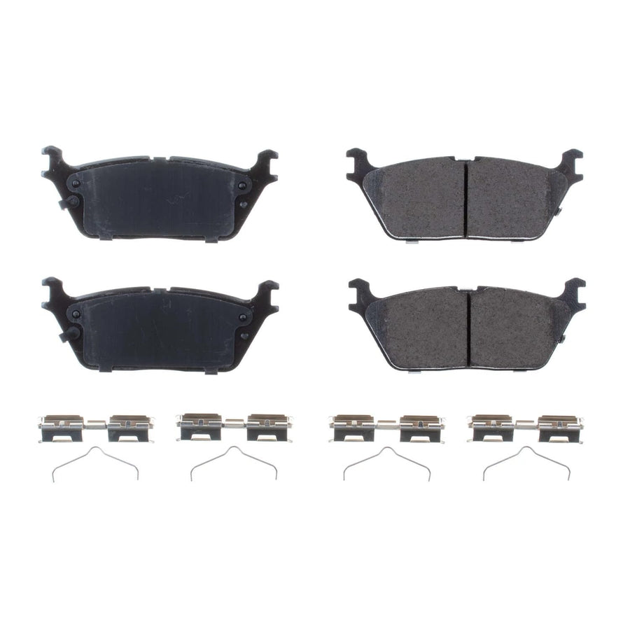 Power Stop 17-2169 Z17 Evolution Rear Ceramic Brake Pads with Hardware For Jeep Grand Wagoneer, Jeep Grand Wagonee, Jeep Wagoneer, Jeep Wagonee, Ram 1500 [Model Specific]