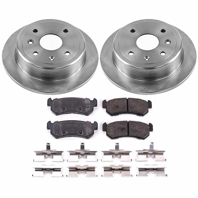 Power Stop Autospecialty KOE5897 Rear Replacement Brake Kit-OE Brake Rotors & Ceramic Brake Pads For Suzuki Forenza 2004-2006, Suzuki Reno 2005-2006 [Model Specific]