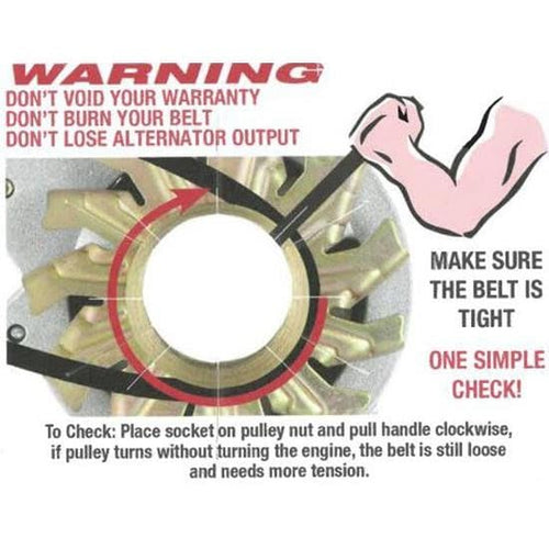 Alternator Powermaster 41039 (Denso Natural 245A 7 grv Pulley Dodge Viper 2003-2006, Truck 8.3L '04-'06 Ext Regulated Hairpin Upgrade), 1 Pack