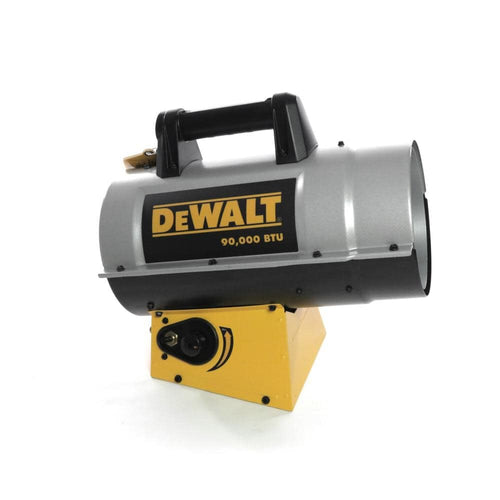 90,000 BTU DEWALT Forced Air Propane Quiet Burner Technology Job Site Heater