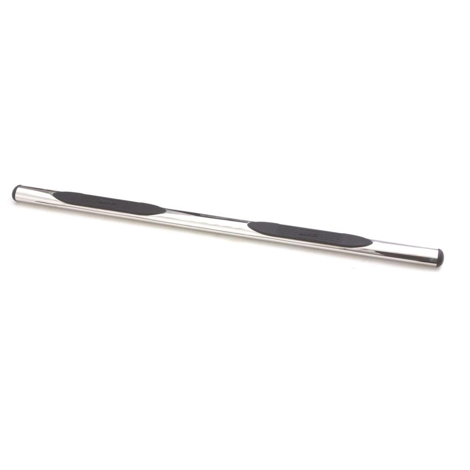 Lund RealTruck 23589173 Polished Stainless Steel 4" Oval Straight Nerf Bars for 2019 Silverado 1500 Double Cab, Rocker Panel Mount