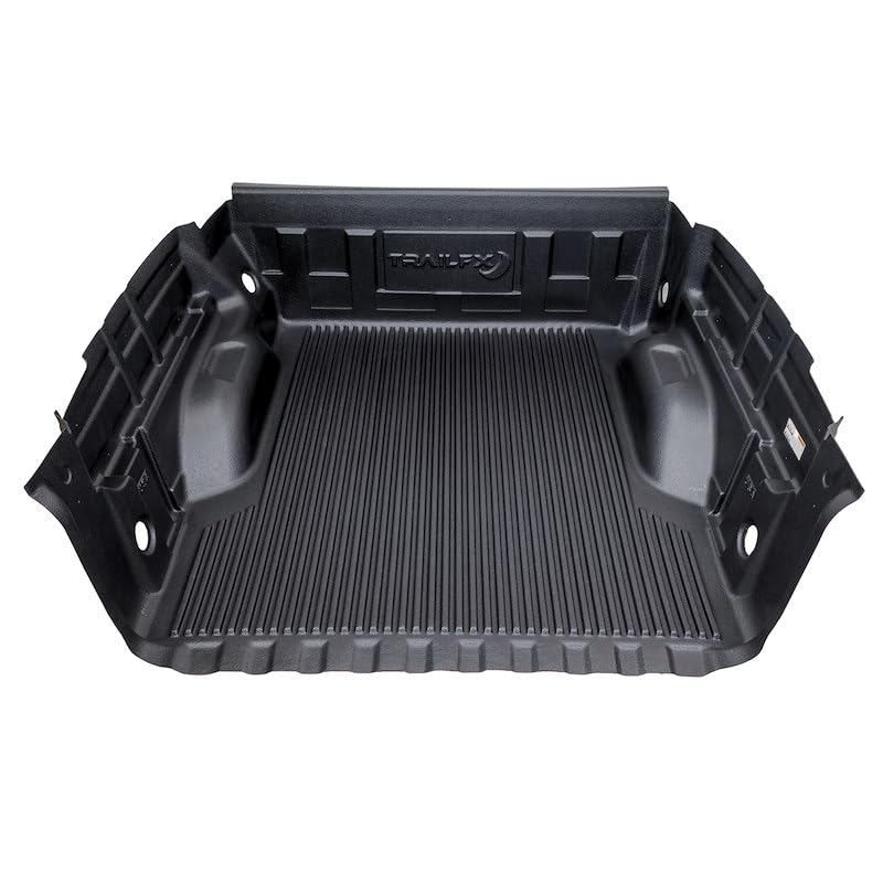Trailfx F8U99X Bed Liner, Drop-in, Under Rail, Black, High-Density Polyethylene, with Tailgate Liner/Hardware, Fits 1999-2016 Ford F-250/ F-350 Super Duty 8 Feet