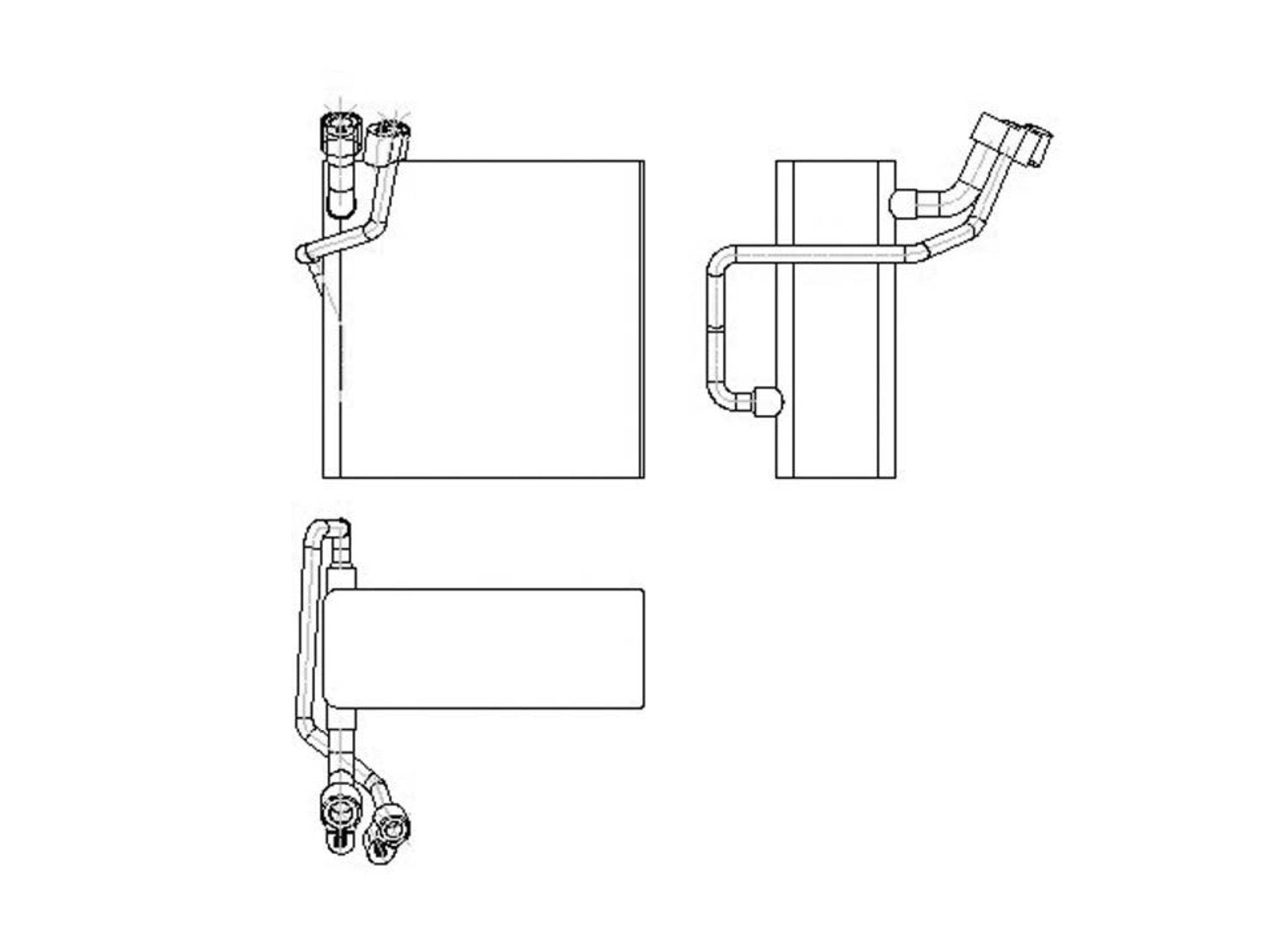 Evaporator TYC 97050 Compatible with 1999-2002 Jeep Grand Cherokee